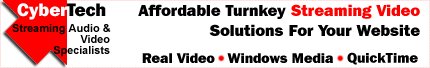 Affordable turnkey streaming video encoding and conversion to Real Video, Windows Media and Vivo